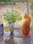 Striped Jug with Spring Flowers, 1992-Timothy Easton-Giclee Print