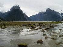 Mitre Peak, Estuary and Bay from Milford Sound; Fiordland National Park, New Zealand-Timothy Mulholland-Photographic Print