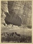 Black Cañon, Colorado River, Looking Below, Near Camp 7, 1871-Timothy O'Sullivan-Framed Photographic Print