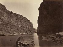 Black Cañon, Colorado River, Looking Below, Near Camp 7, 1871-Timothy O'Sullivan-Photographic Print