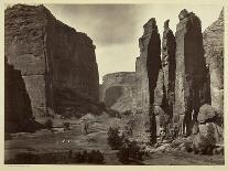 Ancient Ruins in the Canyon De Chelly, N.M., in a Niche 50 Feet Above Present Canyon Bed, 1873-Timothy O'Sullivan-Framed Photographic Print