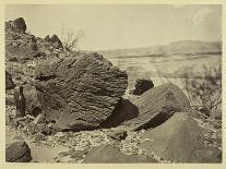 Head of Cañon De Chelle, Looking Down. Walls About 1200 Feet in Height, 1873-Timothy O'Sullivan-Framed Photographic Print
