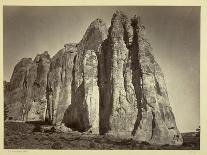 Head of Cañon De Chelle, Looking Down. Walls About 1200 Feet in Height, 1873-Timothy O'Sullivan-Framed Photographic Print