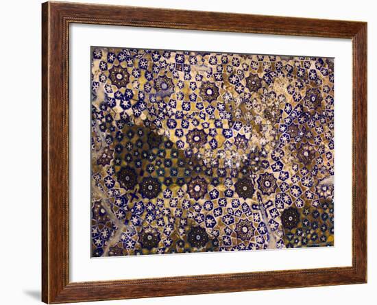 Timurid Decoration, Sufi Shrine of Gazargah, Herat Province, Afghanistan-Jane Sweeney-Framed Photographic Print