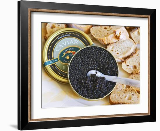 Tin of Black Caviar and Mother-Of-Pearl, Caviar Et Prestige, Saint Sulpice Et Cameyrac-Per Karlsson-Framed Photographic Print