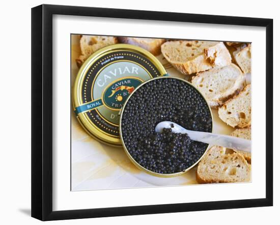 Tin of Black Caviar and Mother-Of-Pearl, Caviar Et Prestige, Saint Sulpice Et Cameyrac-Per Karlsson-Framed Photographic Print