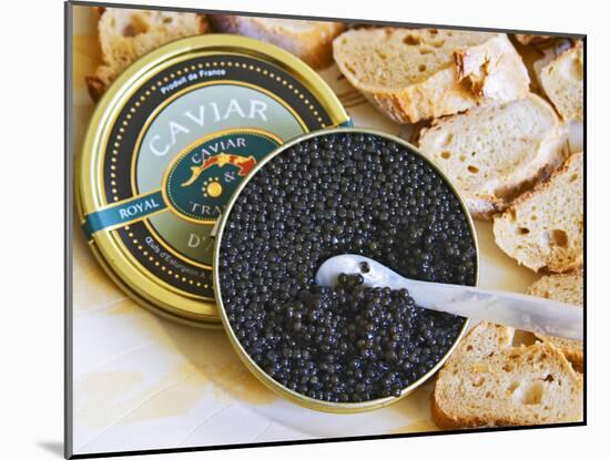 Tin of Black Caviar and Mother-Of-Pearl, Caviar Et Prestige, Saint Sulpice Et Cameyrac-Per Karlsson-Mounted Photographic Print