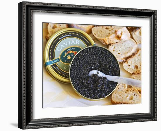 Tin of Black Caviar and Mother-Of-Pearl, Caviar Et Prestige, Saint Sulpice Et Cameyrac-Per Karlsson-Framed Photographic Print