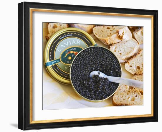 Tin of Black Caviar and Mother-Of-Pearl, Caviar Et Prestige, Saint Sulpice Et Cameyrac-Per Karlsson-Framed Photographic Print