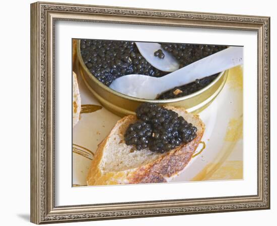 Tin of Black Caviar and Mother-Of-Pearl, Caviar Et Prestige, Saint Sulpice Et Cameyrac-Per Karlsson-Framed Photographic Print