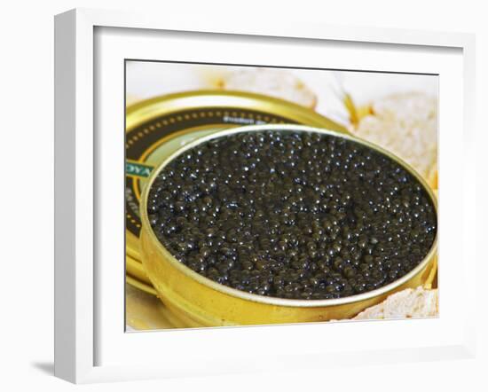 Tin of Black Caviar with Bread, Caviar Et Prestige, Saint Sulpice Et Cameyrac-Per Karlsson-Framed Photographic Print