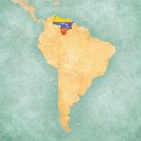 Map Of South America - Bolivia (Vintage Series)-Tindo-Art Print