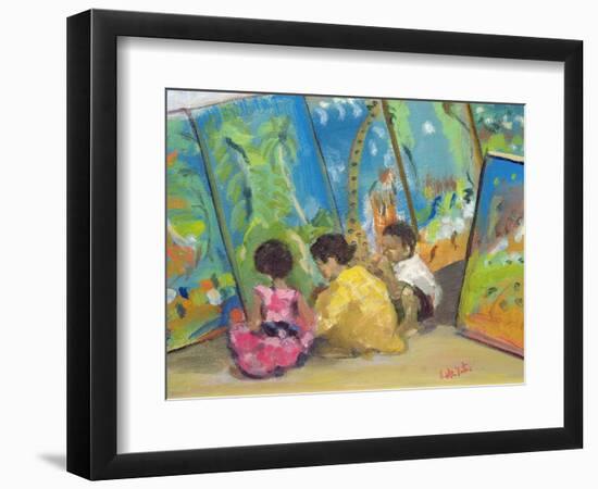 Tinga Tinga Admirers-Kate Yates-Framed Giclee Print