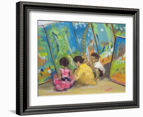 Tinga Tinga Admirers-Kate Yates-Framed Giclee Print