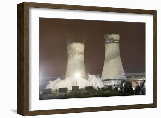 Tinsley Cooling Towers Demolition-Mark Sykes-Framed Photographic Print