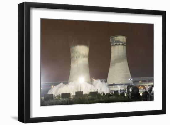 Tinsley Cooling Towers Demolition-Mark Sykes-Framed Photographic Print