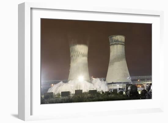 Tinsley Cooling Towers Demolition-Mark Sykes-Framed Photographic Print