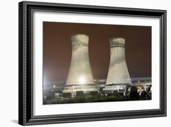 Tinsley Cooling Towers Demolition-Mark Sykes-Framed Photographic Print