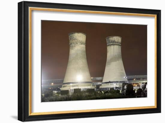 Tinsley Cooling Towers Demolition-Mark Sykes-Framed Photographic Print