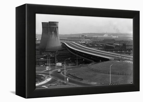 Tinsley Viaduct on the M1 after Completion, Sheffield, South Yorkshire, 1968-Michael Walters-Framed Premier Image Canvas