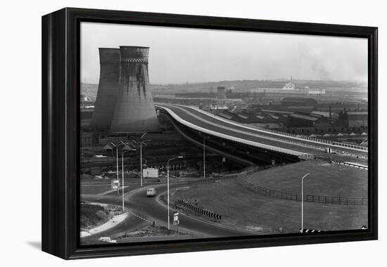 Tinsley Viaduct on the M1 after Completion, Sheffield, South Yorkshire, 1968-Michael Walters-Framed Premier Image Canvas