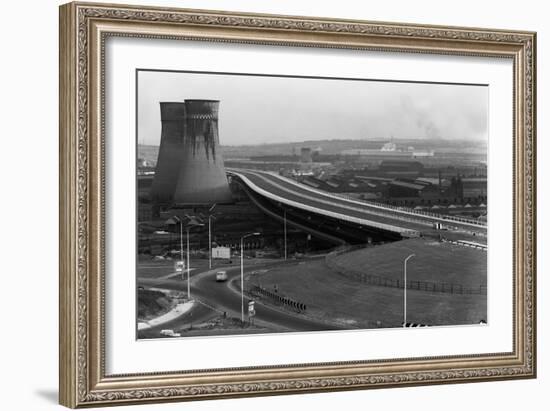 Tinsley Viaduct on the M1 after Completion, Sheffield, South Yorkshire, 1968-Michael Walters-Framed Photographic Print