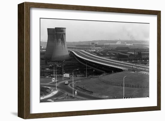 Tinsley Viaduct on the M1 after Completion, Sheffield, South Yorkshire, 1968-Michael Walters-Framed Photographic Print