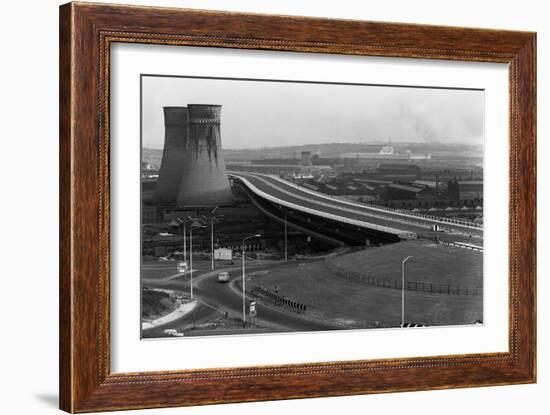 Tinsley Viaduct on the M1 after Completion, Sheffield, South Yorkshire, 1968-Michael Walters-Framed Photographic Print