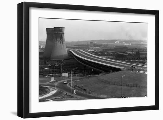 Tinsley Viaduct on the M1 after Completion, Sheffield, South Yorkshire, 1968-Michael Walters-Framed Photographic Print