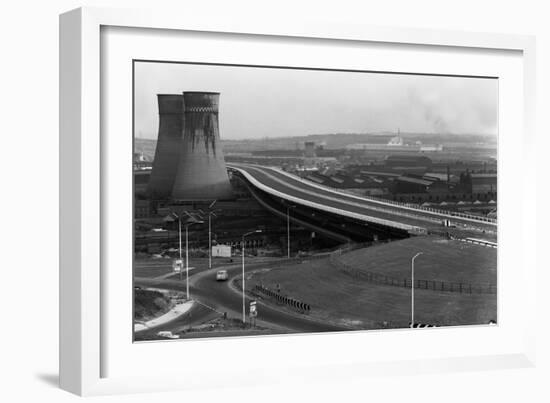 Tinsley Viaduct on the M1 after Completion, Sheffield, South Yorkshire, 1968-Michael Walters-Framed Photographic Print