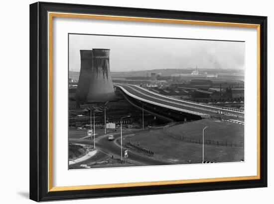 Tinsley Viaduct on the M1 after Completion, Sheffield, South Yorkshire, 1968-Michael Walters-Framed Photographic Print