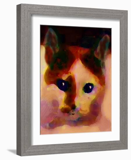 Tinsy Cat-Kenny Primmer-Framed Art Print