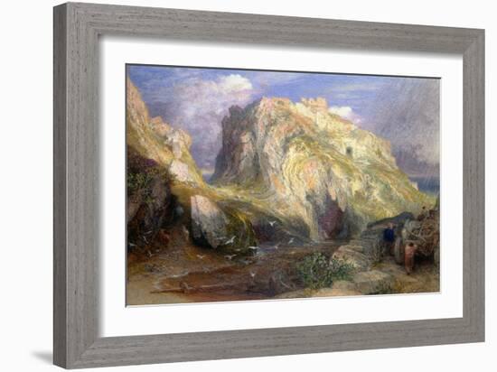 Tintagel Castle, Approaching Rain, 19th Century-Samuel Palmer-Framed Giclee Print