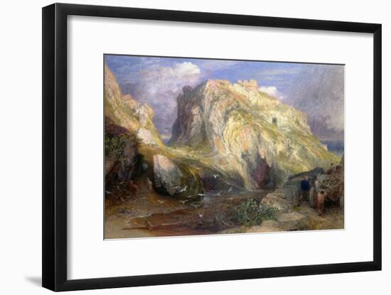 Tintagel Castle, Approaching Rain, 19th Century-Samuel Palmer-Framed Giclee Print