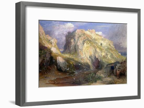 Tintagel Castle, Approaching Rain, 19th Century-Samuel Palmer-Framed Giclee Print