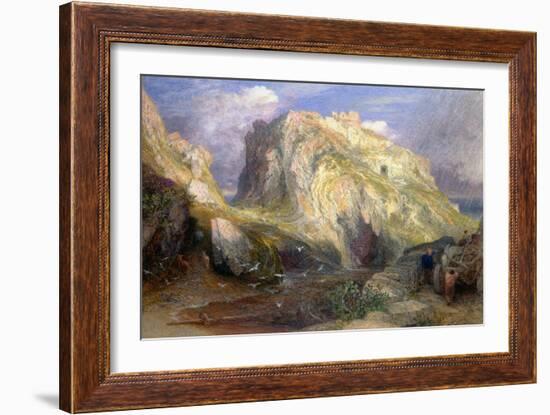 Tintagel Castle, Approaching Rain, 19th Century-Samuel Palmer-Framed Giclee Print