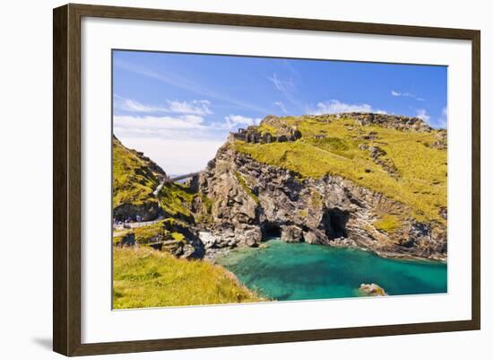 Tintagel Castle, Tintagel, Cornwall, England, United Kingdom, Europe-Kav Dadfar-Framed Photographic Print