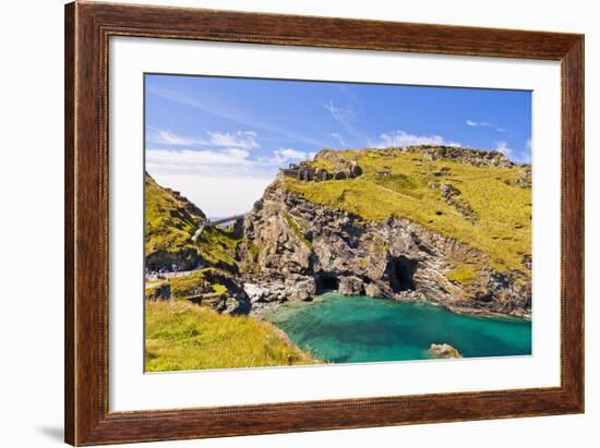 Tintagel Castle, Tintagel, Cornwall, England, United Kingdom, Europe-Kav Dadfar-Framed Photographic Print
