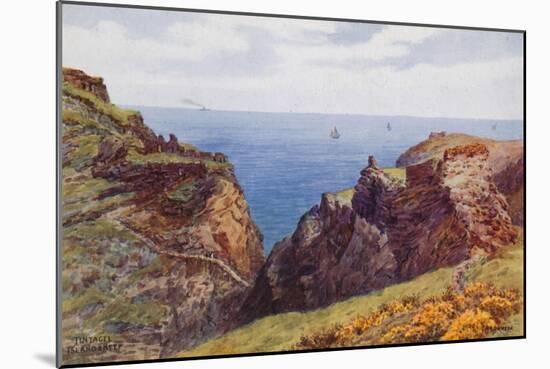 Tintagel, Island and Keep-Alfred Robert Quinton-Mounted Giclee Print