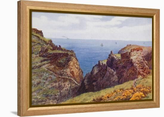 Tintagel, Island and Keep-Alfred Robert Quinton-Framed Premier Image Canvas