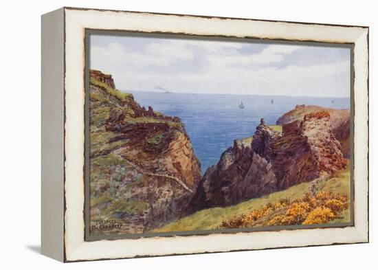 Tintagel, Island and Keep-Alfred Robert Quinton-Framed Premier Image Canvas