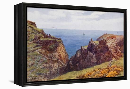 Tintagel, Island and Keep-Alfred Robert Quinton-Framed Premier Image Canvas