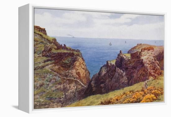 Tintagel, Island and Keep-Alfred Robert Quinton-Framed Premier Image Canvas