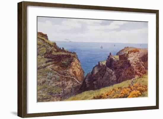 Tintagel, Island and Keep-Alfred Robert Quinton-Framed Giclee Print