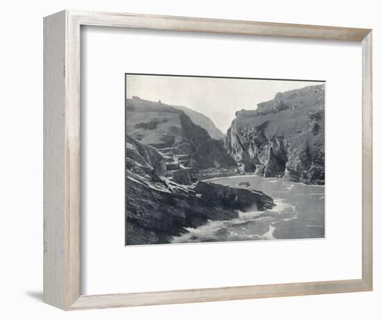 'Tintagel - Showing King Arthur's Castle', 1895-Unknown-Framed Photographic Print