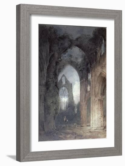 Tintern Abbey by Moonlight-John Sell Cotman-Framed Giclee Print