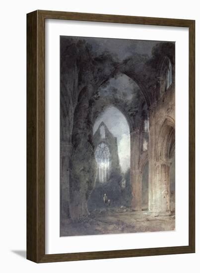 Tintern Abbey by Moonlight-John Sell Cotman-Framed Giclee Print