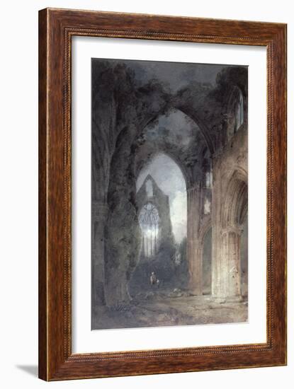 Tintern Abbey by Moonlight-John Sell Cotman-Framed Giclee Print