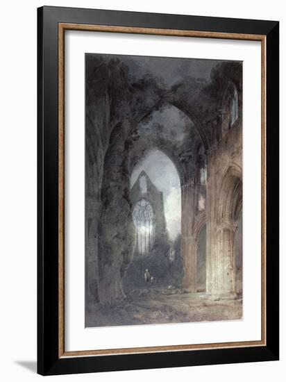 Tintern Abbey by Moonlight-John Sell Cotman-Framed Giclee Print