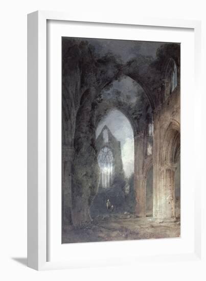 Tintern Abbey by Moonlight-John Sell Cotman-Framed Giclee Print